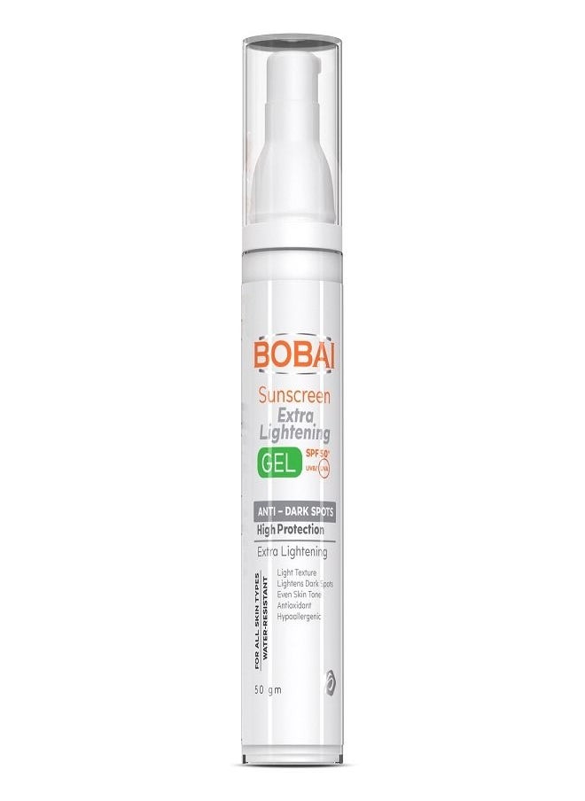 bobai - SunScreen Extra Lightening Gel Anti Dark Spots High Protection For all Skin Type 50gm - Image 1