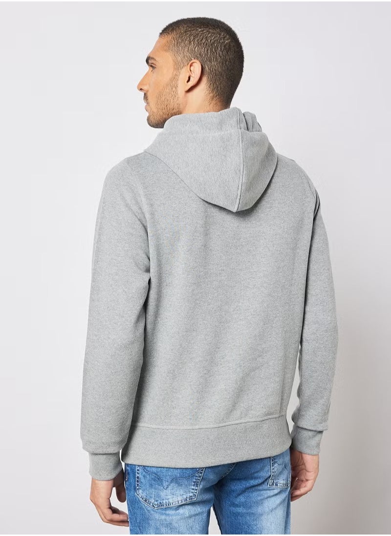Pepe Jeans LONDON - Neville Logo Hoodie Grey - Image 1