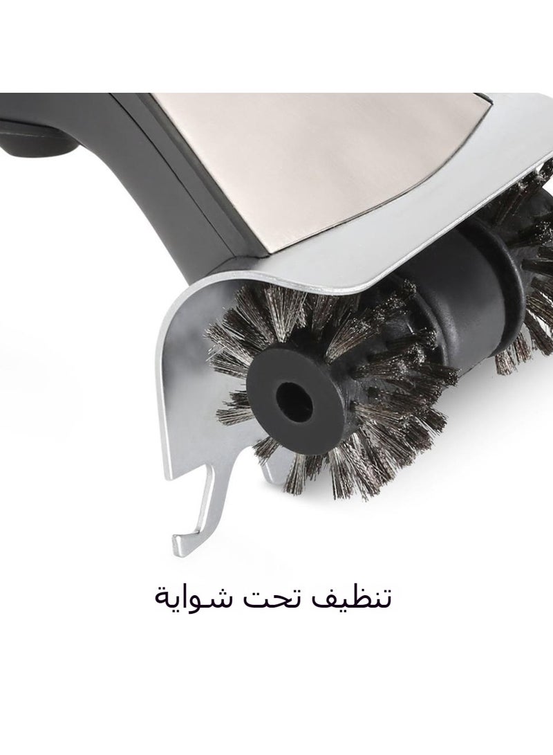 فرشاة كهربائية لتنظيف الشواية بالبخار، بشعيرات من الفولاذ المقاوم للصدأ، أداة تنظيف متعددة الاستخدامات للشواء  - Image 4