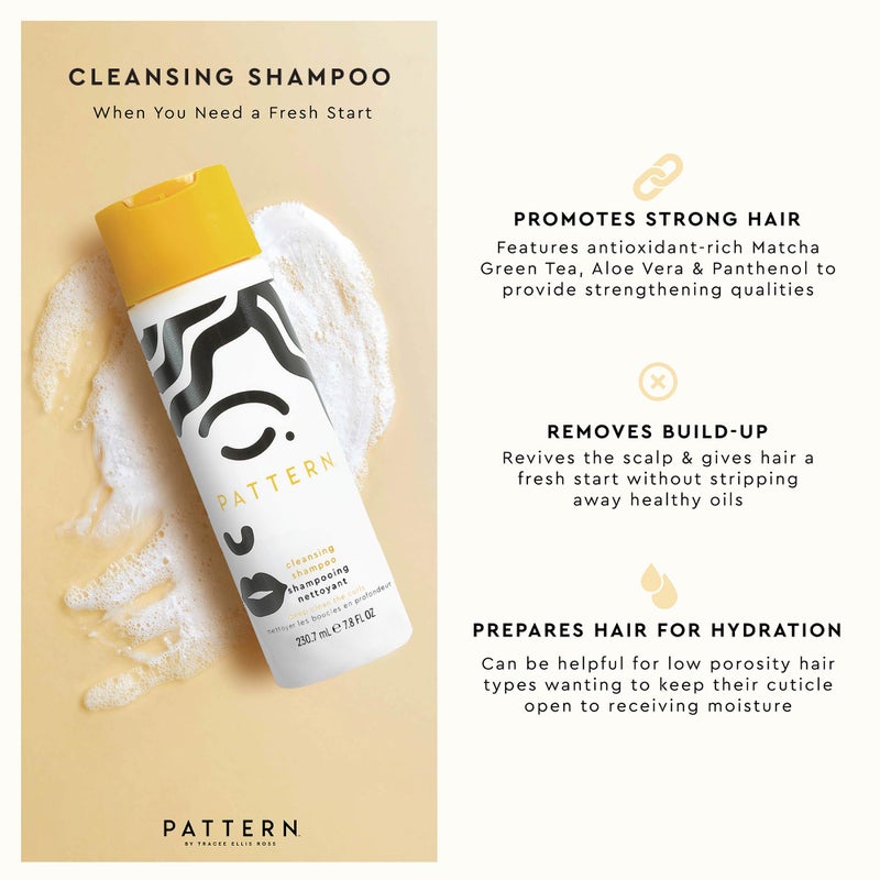 PATTERN Beauty by Tracee Ellis Ross Mini Cleansing Shampoo w Matcha Green Tea for Curls & Coils 3 fl oz - Image 3