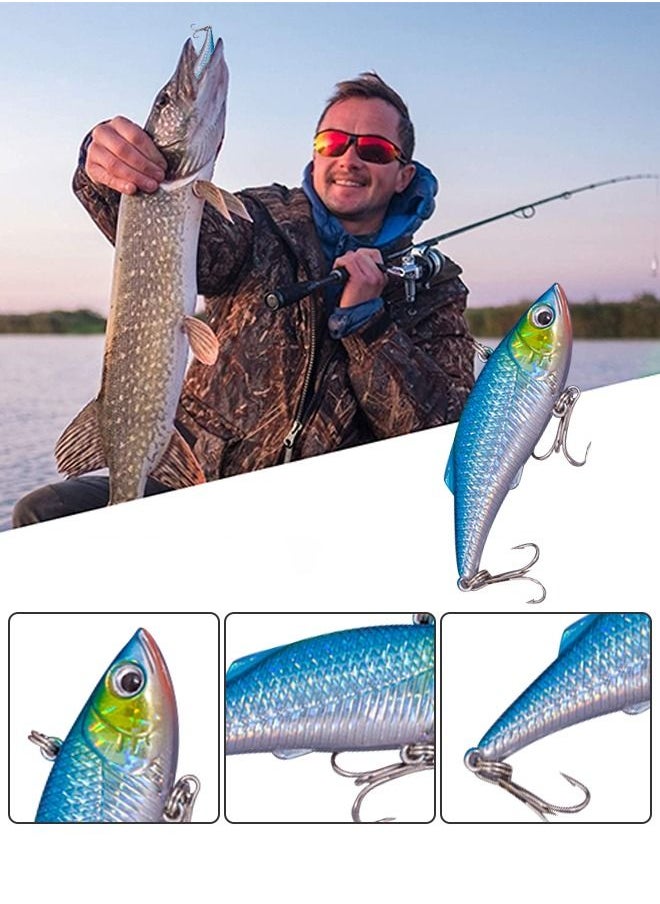GROIC 26 Pieces Fishing Lures Kit Set for Including Soft Plastic Worms Baits Crankbait Jigs Hooks Lip Gripper and Fishline scissors.  - Image 3