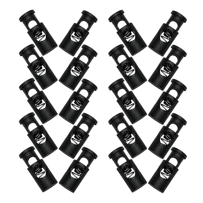Black Windproof Garden Flag Stoppers 40 Pcs with Spring Clips for Outdoor Flagpole Secure Fixing - Image 2