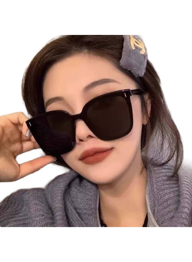 YIDUN Foldable Sunglasses, Unisex Portable Anti-Glare Square Frame Glasses, Black - Image 2