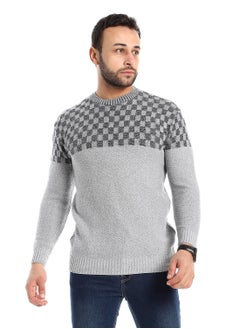 Wool Mens Pullover With Multi Design