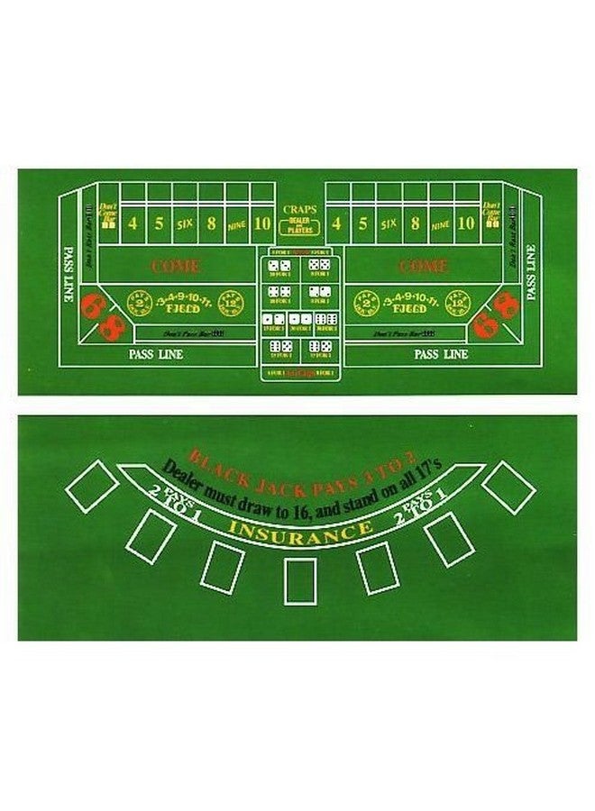 CHH طاولة كازينو للعبة الكرابس والبلاك جاك 72 بوصة مصنوعة من القماش