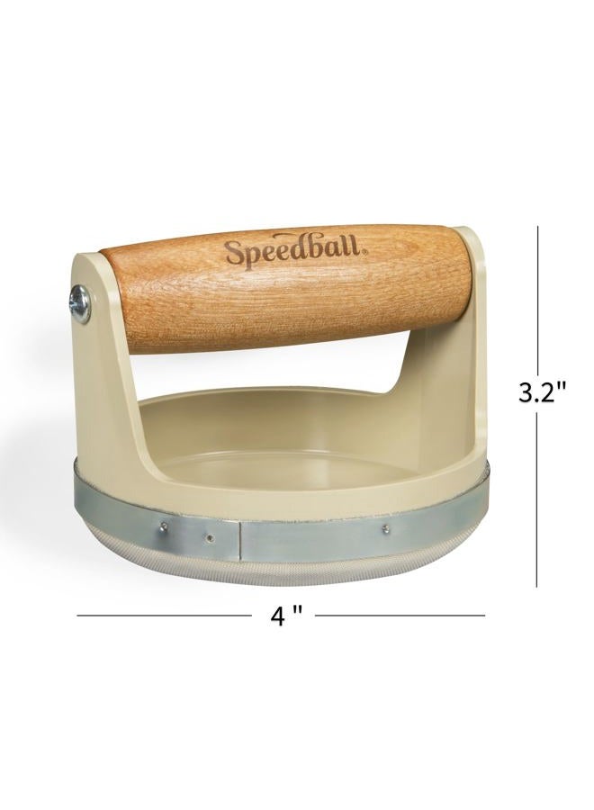 Speedball Block Printing Baren - Comfortable Wooden Handle, Made in the USA - 4 Inches - Image 3