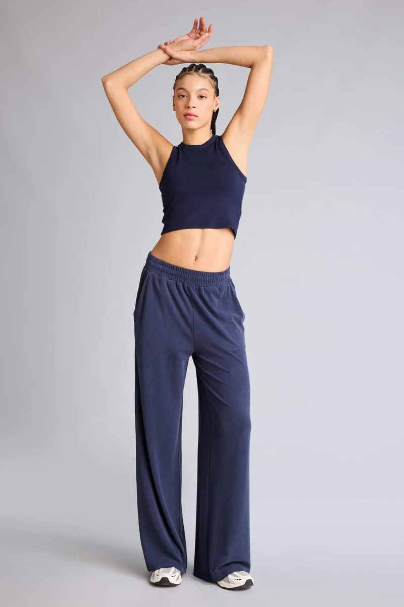 ديفاكتو Wide Leg Wide Leg modal Trousers