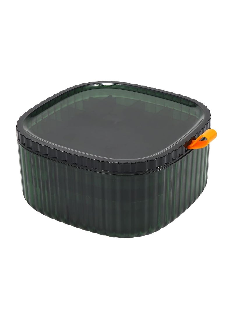 Generic - Jewelry Organizer Tray for Women Clear Acrylic 3 Layers Jewelry Box for Earrings, Rings, Bracelets and Other Jewelry Accessories - Green - Image 1
