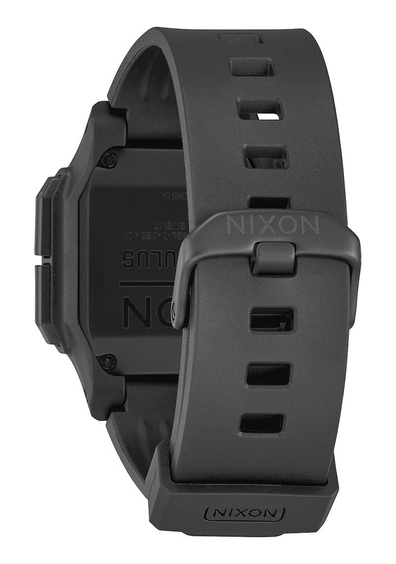 NIXON Regulus A1180 - Black/Positive - 100m Water Resistant Men's Digital Sport Watch (46mm Watch Face, 29mm-24mm Pu/Rubber/Silicone Band) - Image 3