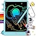 FLUESTON LCD Writing Tablet for Kids 10 Inch Doodle Board Colorful Drawing Pad for Toddler Educational Travel Toy Gifts for 38 Year Old Girls Boys Erase Lock Writing Board - Image 2