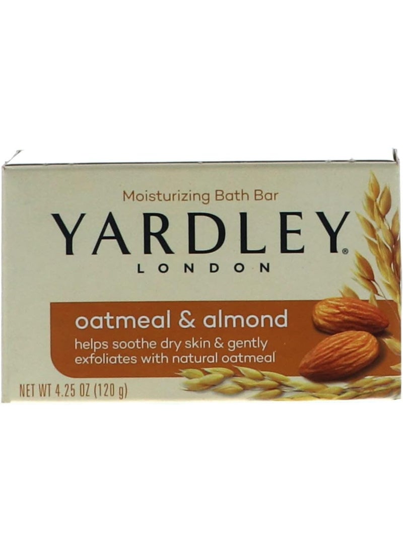 Yardley Yardley Oatmeal Almond Bath Bar 4oz  Pack of 6 