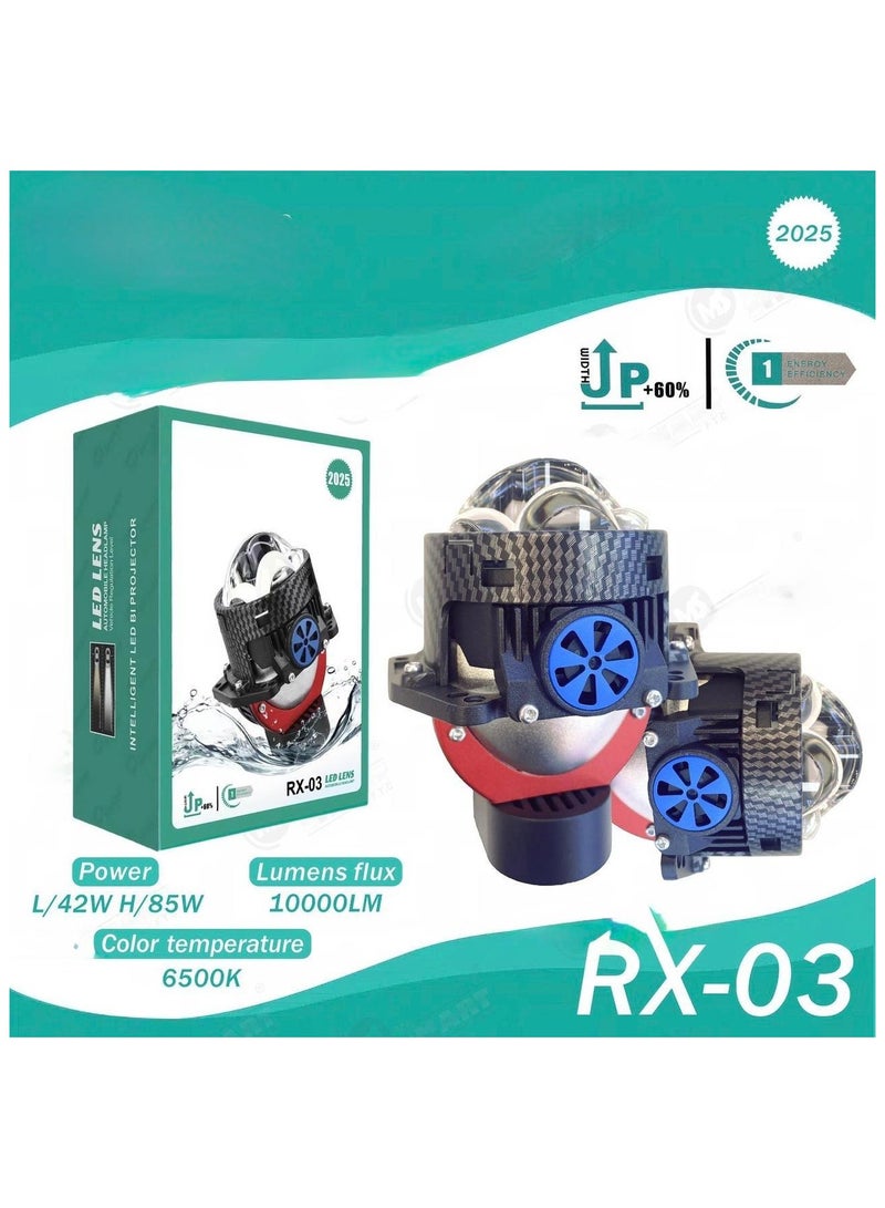 RX-03 LED Lens, 8000LM, 42W/85W, 6500K Colour Temperature, Energy Efficient Projector  - Image 2