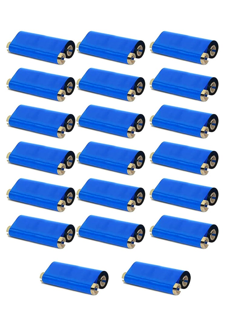 Generic Thermal Transfer Wax Ribbon for Barcode Printers 110mm x 74m x 1/2" Core PACK OF 20  - Image 1