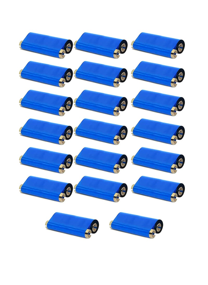 Generic Thermal Transfer Wax Ribbon for Barcode Printers 110mm x 74m x 1/2" Core PACK OF 20  - Image 2
