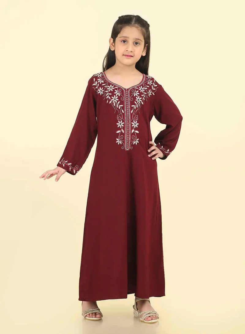 HANA & SARA Stunning Arabic Jalabiya for Special Occasions | Hand-Embroidered Dress