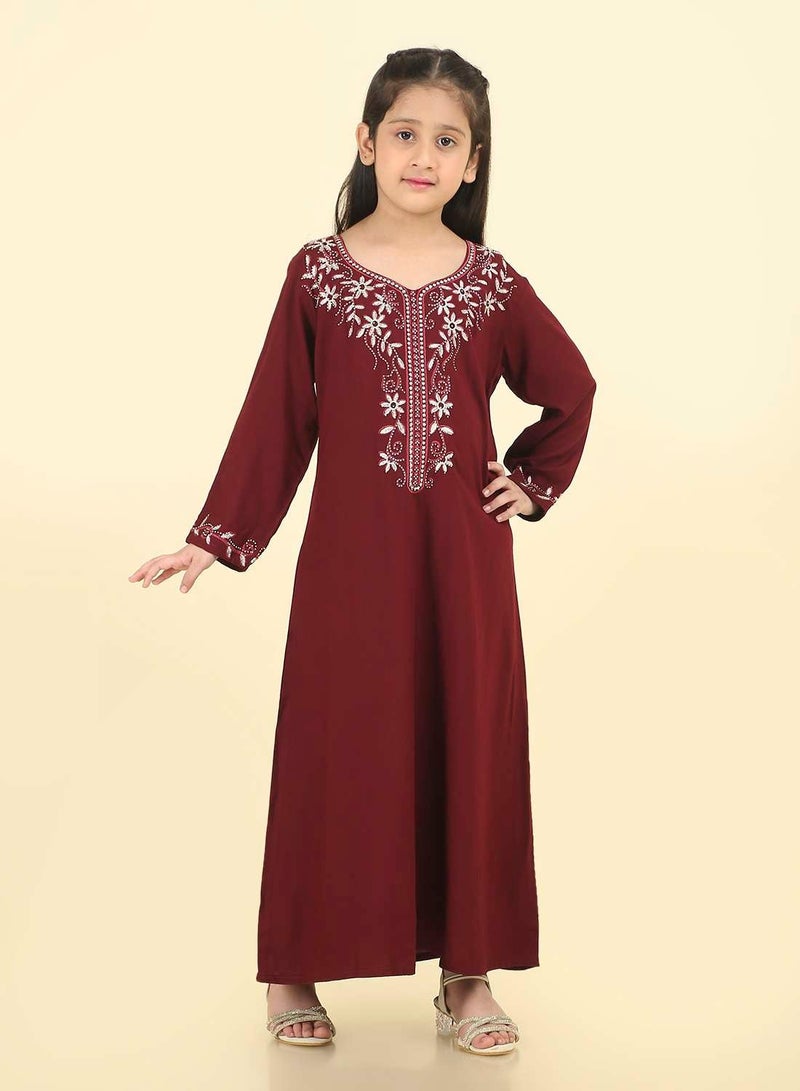 HANA & SARA Stunning Arabic Jalabiya for Special Occasions | Hand-Embroidered Dress - Image 2