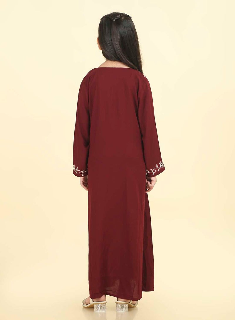 HANA & SARA Stunning Arabic Jalabiya for Special Occasions | Hand-Embroidered Dress - Image 3