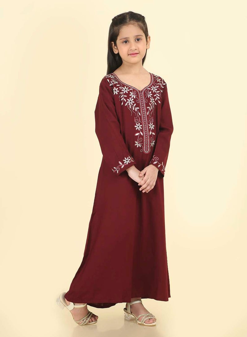 HANA & SARA Stunning Arabic Jalabiya for Special Occasions | Hand-Embroidered Dress - Image 5