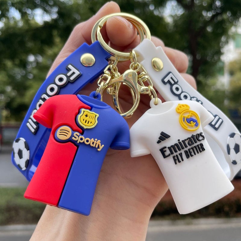 World Cup Soccer Jersey Keychain - Cartoon Figure, Backpack Pendant, Car Key Chain, Small Gift - Wholesale - Image 2