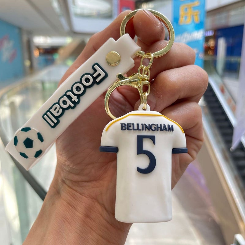 World Cup Soccer Jersey Keychain - Cartoon Figure, Backpack Pendant, Car Key Chain, Small Gift - Wholesale - Image 1