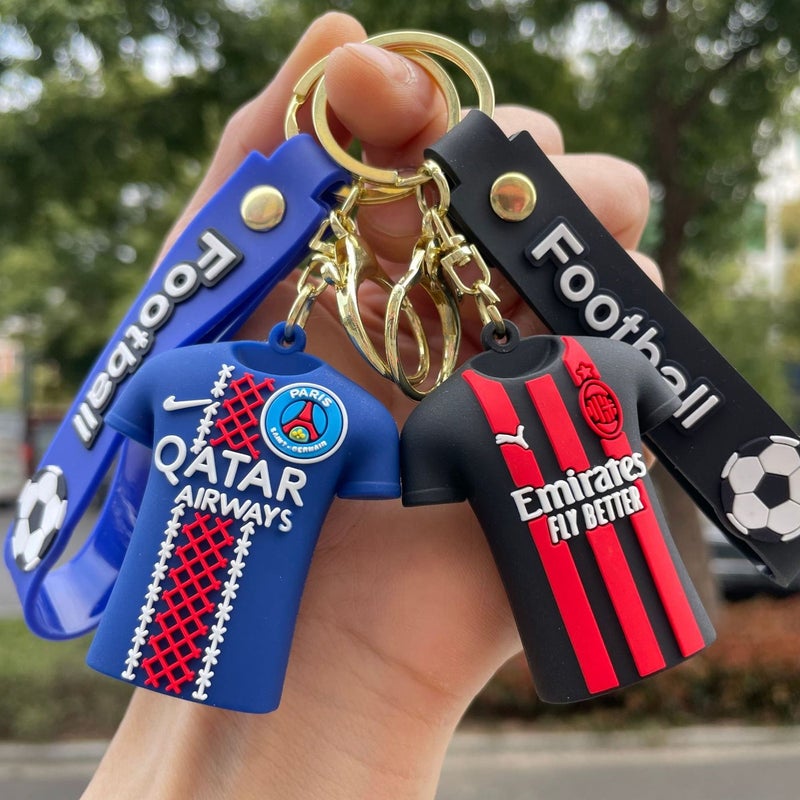 World Cup Soccer Jersey Keychain - Cartoon Figure, Backpack Pendant, Car Key Chain, Small Gift - Wholesale - Image 3