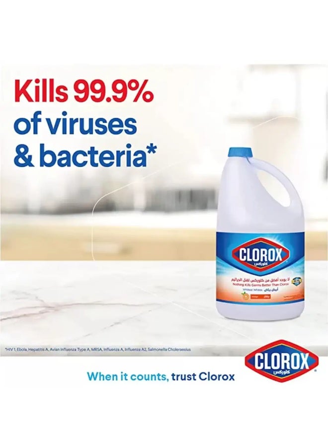 Clorox كلوركس منظف قاتل الجراثيم أبيض أنصع برتقالي - 1.89 لتر - Image 2