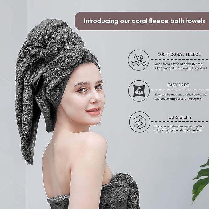 Comforic Microfiber Towels for Bath Large Size | Bath Towel for Men & Women | Ultra Soft, Absorbent, Lightweight, Quick Dry Towel for Bath, Beach, Travel, Gym | 70x140 cm – Pack of 1 (Grey) - Image 4