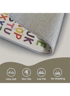 HQ-GAMING Children Play Mat, Non-Slip Children's Bedroom Rugs, Crystal Velvet Baby Mats, Play Area Rug with Rubber Backing, for Toddlers Crawling Super Soft Thick 80*120cm  - Image 2
