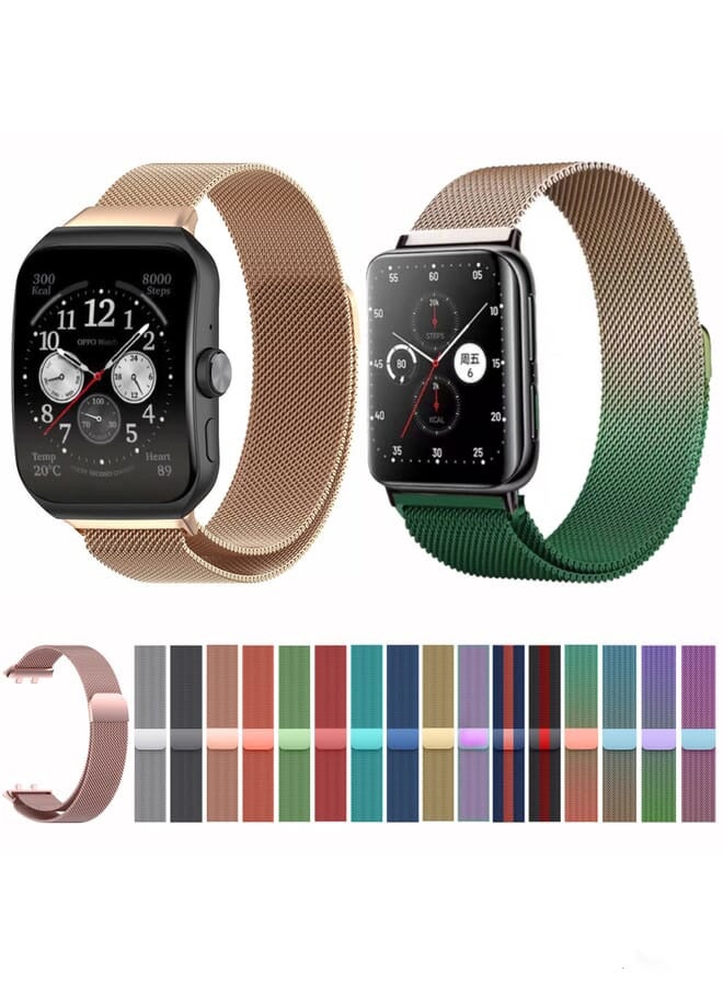 erorex (OPPO Watch 3 Pro) Milanese Magnetic Strap Stainless Steel Replacement Band - Image 3