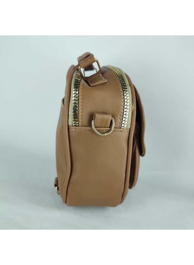 Women's handbag, beige leather, size 23 * 20 - Image 3