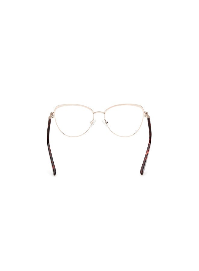 جس نظارة طبية بشكل دائري للنساء بأذرع معدنية GU2982  مقاس 53 - خمري لامع - Image 4