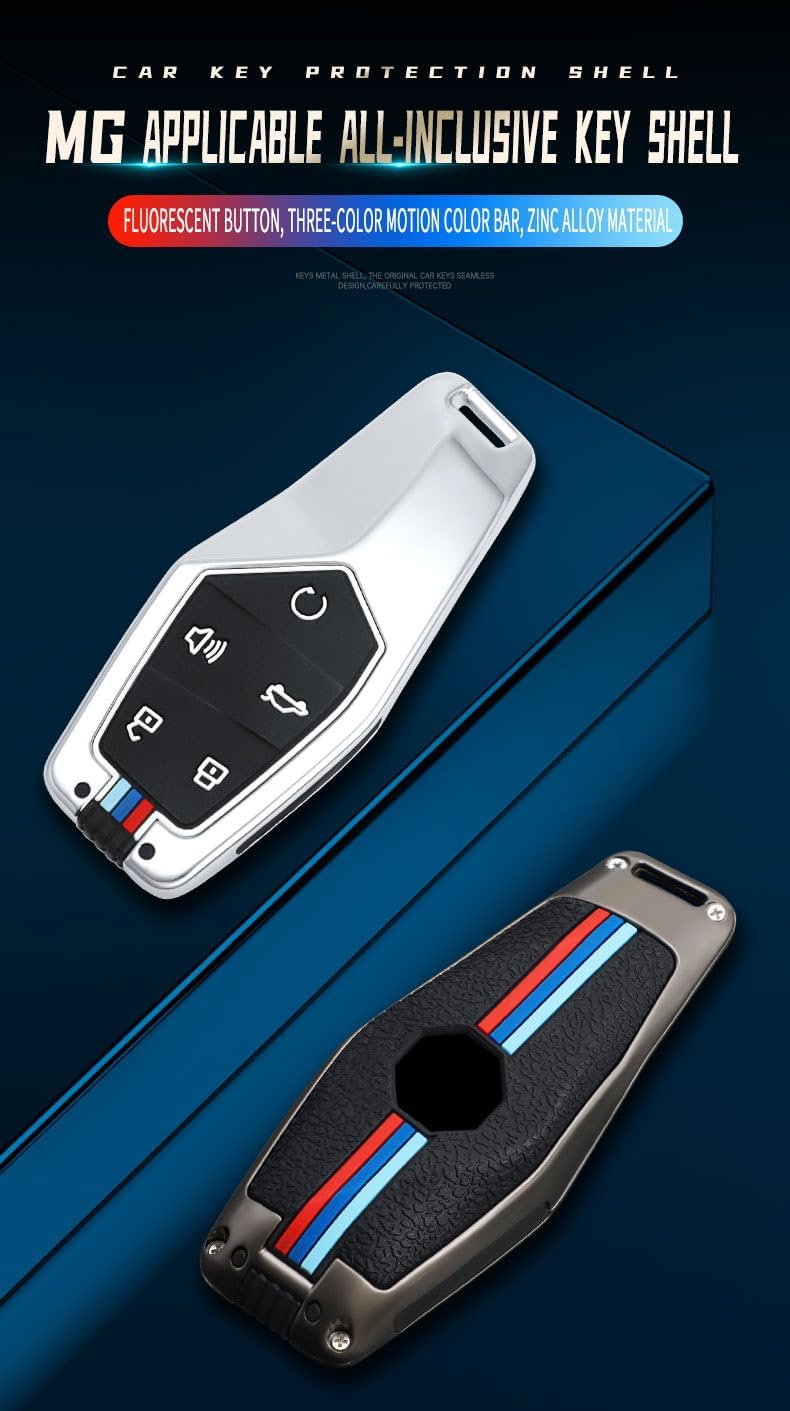 TECART Zinc Alloy Key Fob Cover for MG ONE 2022 - Image 3
