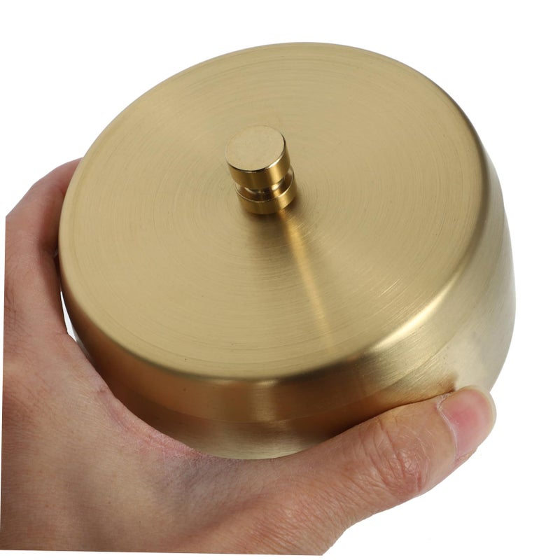 2Pcs Stainless Steel Ashtray with Lid Windproof Indoor Outdoor Tabletop Ash Container - Image 4