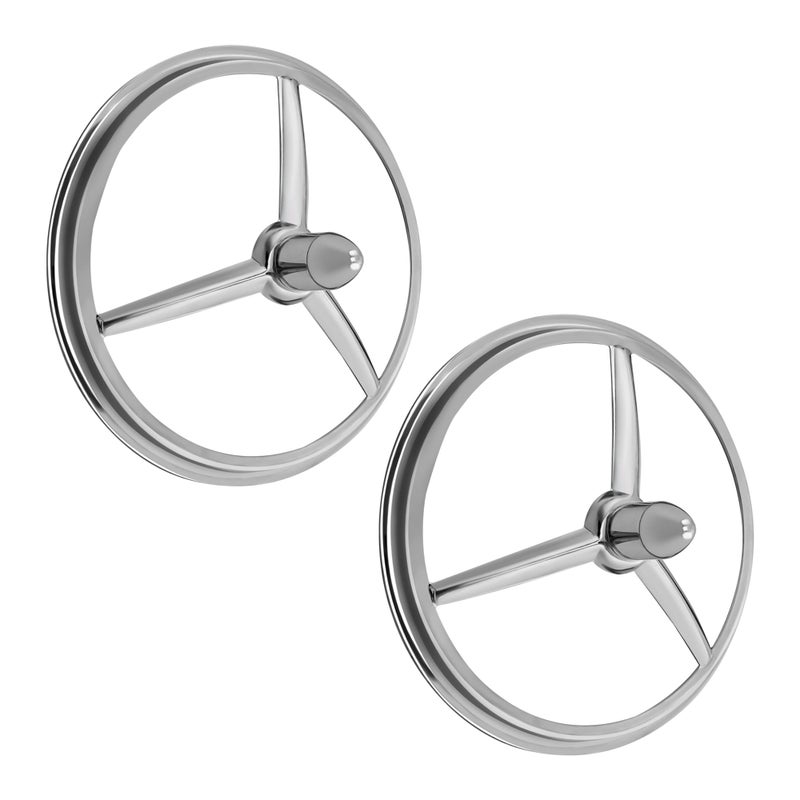 FATECIM 45 Motorcycle Fog Light Trim Rings 4 12 inch Auxiliary Light Passing Lamp Spotlight Bezel Tri Bar Bullet Spike Style for Harley Dyna Touring Road King Softail Street Glide Sportster Chrome