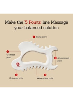 MEDITHERAPY meditherapy SOKSAL GUASHA (161G X 1P), Face Yoga Tool, Body Massage Tool, Facial Scraping Massage Tool, Guasha Board, face Lift, Muscle Relief Massage Board, Gua Sha, Handmade Ceramic Gua Sha  - Image 3