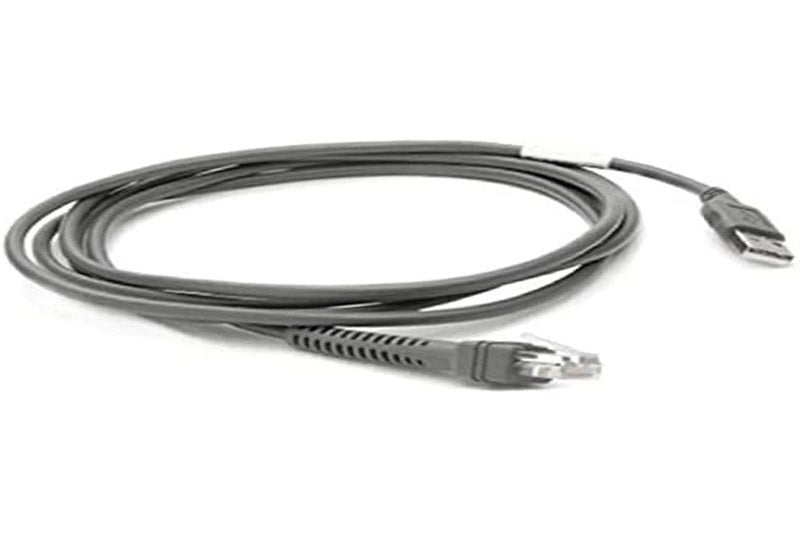 Zebra Technologies Zebra CBA-U21-S07ZBR - Serial Cable (Black, 2.1 m, USB, EAS, Male Connector/Male Connector, DS2208-SR) - Image 4