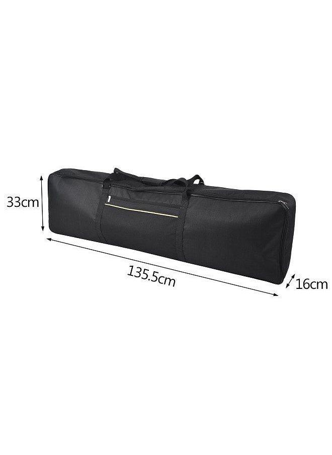 Generic - 88-Key Keyboard Carry Bag Electric Piano Padded Case Gig Bag Zippered Closure With Top Handle (Bag Webbing Color Random Delivery ) - Image 1