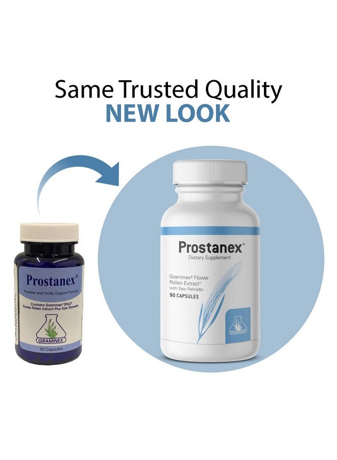 Graminex Prostanex - Prostate Health Supplement Flower Pollen Extract, Saw Palmetto - Support for Bladder Control & Urinary Tract Health, Rye Pollen Extract Made in USA, 90 Vegetarian Capsules - Image 2