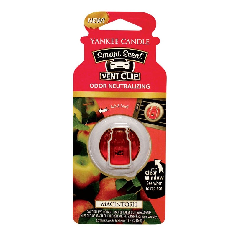 Yankee Candle Car Freshener Smart-Scent Vent Clips, 4-Pack (Macintosh) - Image 2