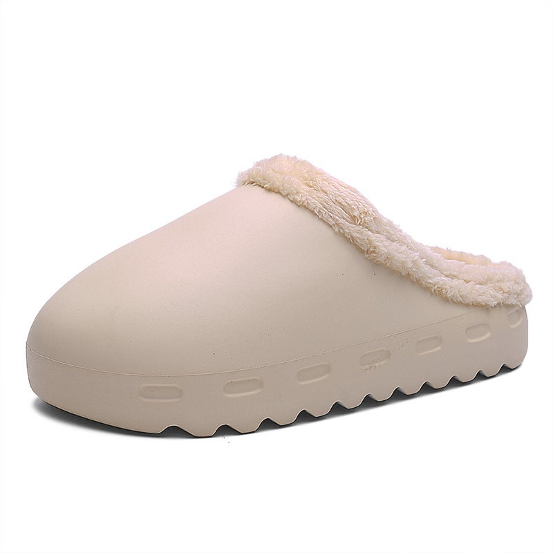 2024 Winter Cotton Warm Outer Wearing Cotton Shoes Couple'S Indoor Cute Plus Size Cotton Slippers Lazy Shoes - Image 1