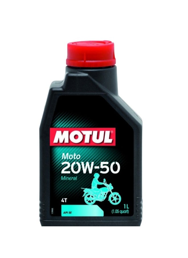 MOTUL - MOTO 20W-50 4T (1L) I Mineral Motorcycle Oil I Imported from Europe - Image 1