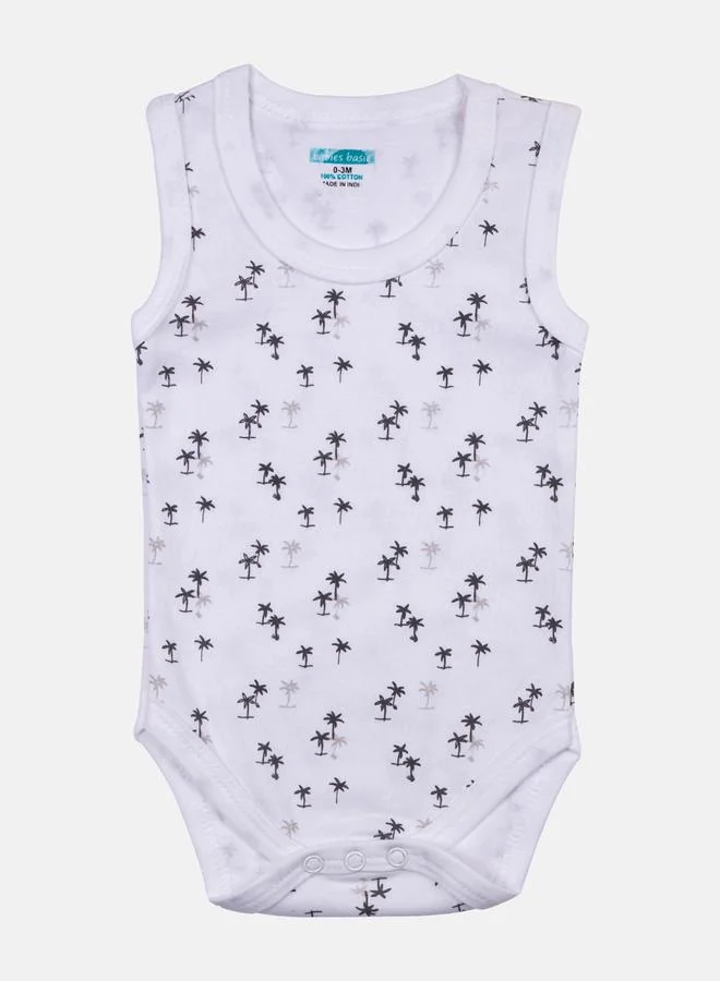 Babies Basic Pack of 3 - Printed Rompers Set