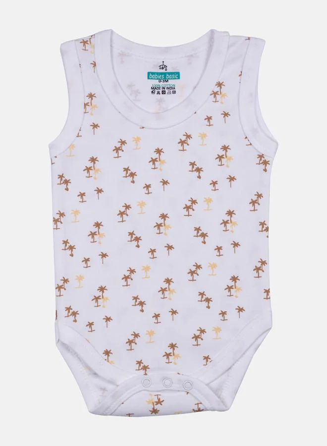 Babies Basic Pack of 3 - Printed Rompers Set