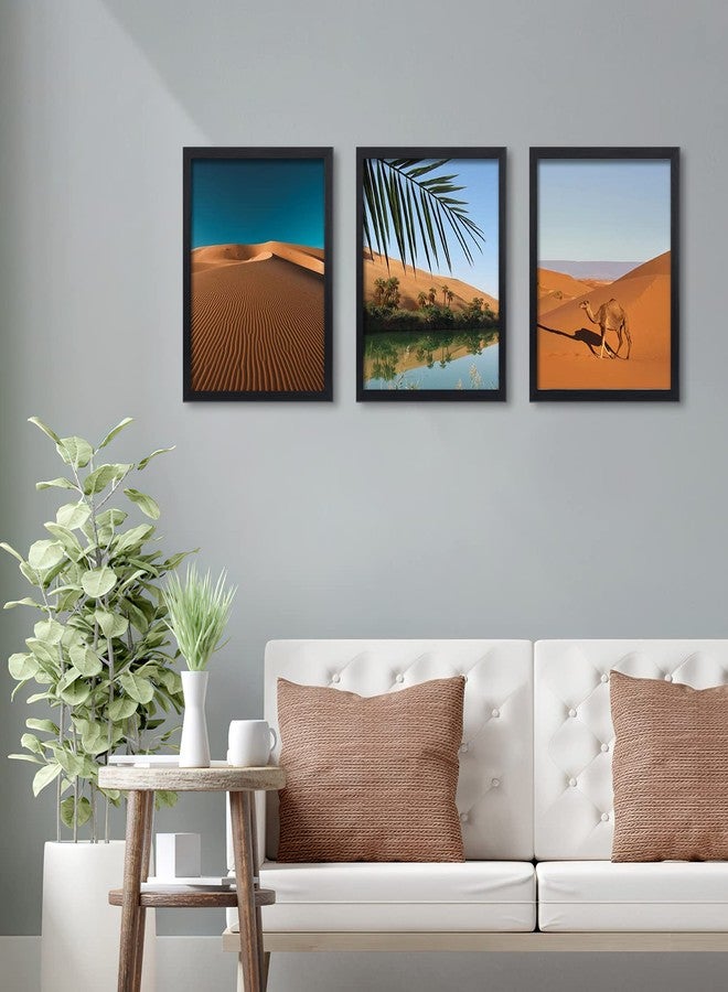 Giftgarden 11x14 Picture Frame Set of 4, Matted to 8x10 or 9x12 Photos with Double Mats, Display 14x11 Poster Without Mat, Wall or Tabletop, Black - Image 3