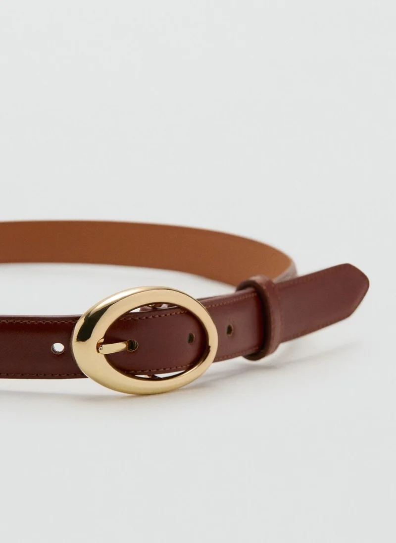 MANGO  Oval buckle belt for Women | Best Price UAE