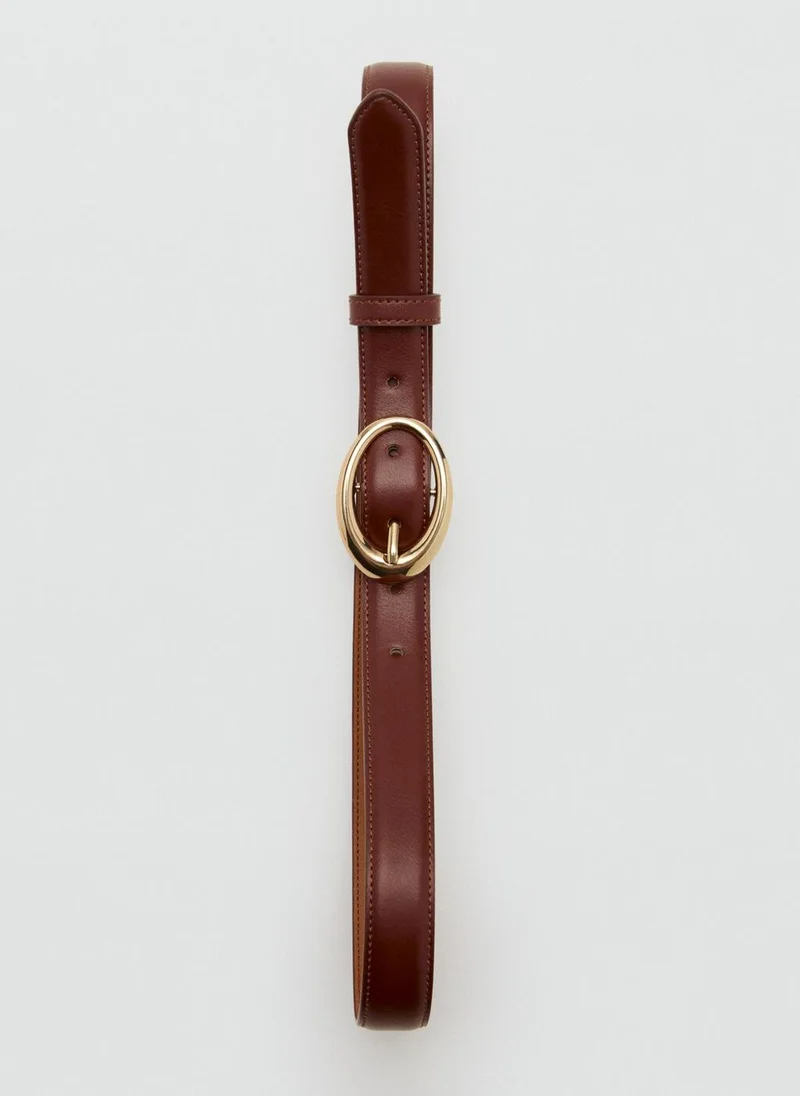 MANGO  Oval buckle belt for Women | Best Price UAE