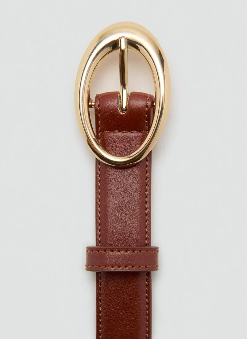 MANGO  Oval buckle belt for Women | Best Price UAE