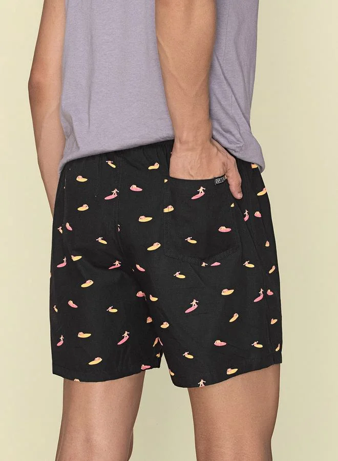 اكس واي اكس اكس Printed Cotton Boxer Shorts with Elasticated Waistband by Styli