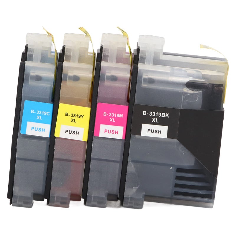 Compatible Ink Cartridge 4 Pack Black Cyan Magenta Yellow High Yield 3000 1500 Pages For MFC J5330DW J5730DW - Image 2