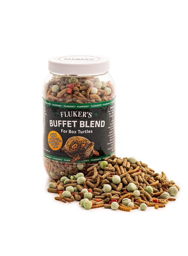 Fluker's Buffet Blend Box Turtle Diet, Insects, Veggies and Fruit with Fortified Pellets, 6.5 oz - Image 1